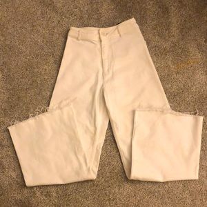 ZARA Off-white Women’s Wide Leg Denim Size 4